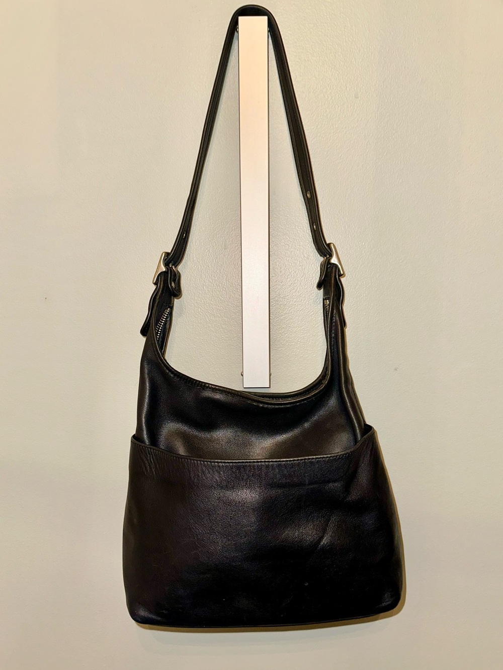 Vintage Coach 9058 Legacy Hobo Black Leather Shoulder Bag Y2K